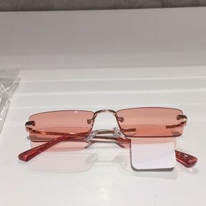 Pink fashion nova thin glasses